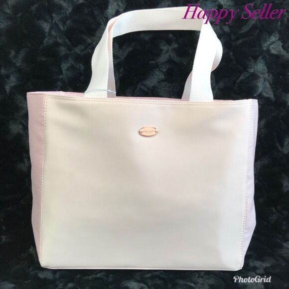 Coach Tote Large Shoulder Bag Pink Shimmer Purse Beach Shopper Travel Weekender - Picture 3 of 8